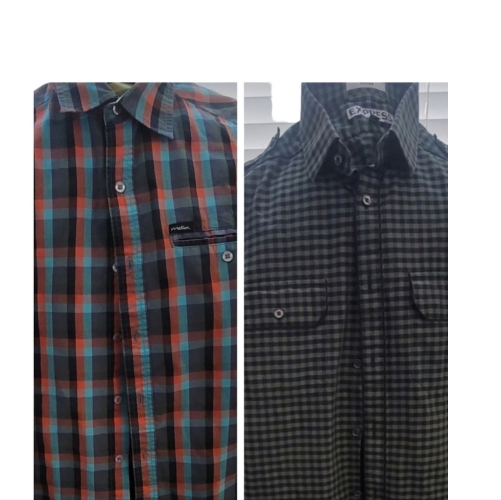 Express and Marc Johnson (Matix) Signature Series Men's Small Long Sleeve Shirts